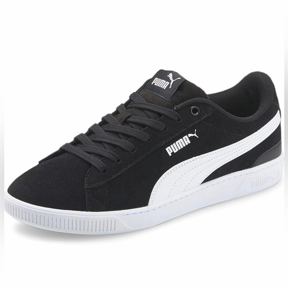 Puma Shoes - PUMA Women's Vikky 3.0 Lace Up Sneaker Black/White/Silver 9.5 US